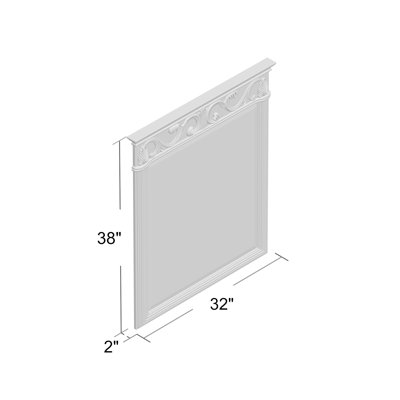 Aurillac Traditional Beveled Bathroom/Vanity Mirror