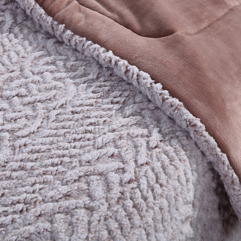 Berkshire Blanket Ultrasonic Sherpa Comforter Set Reviews Wayfair
