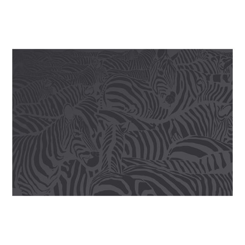 No. DS3 Black Zebra Stripes 2.25m x 3.36m Textured Matte Peel & Stick Wall Mural East Urban Home
