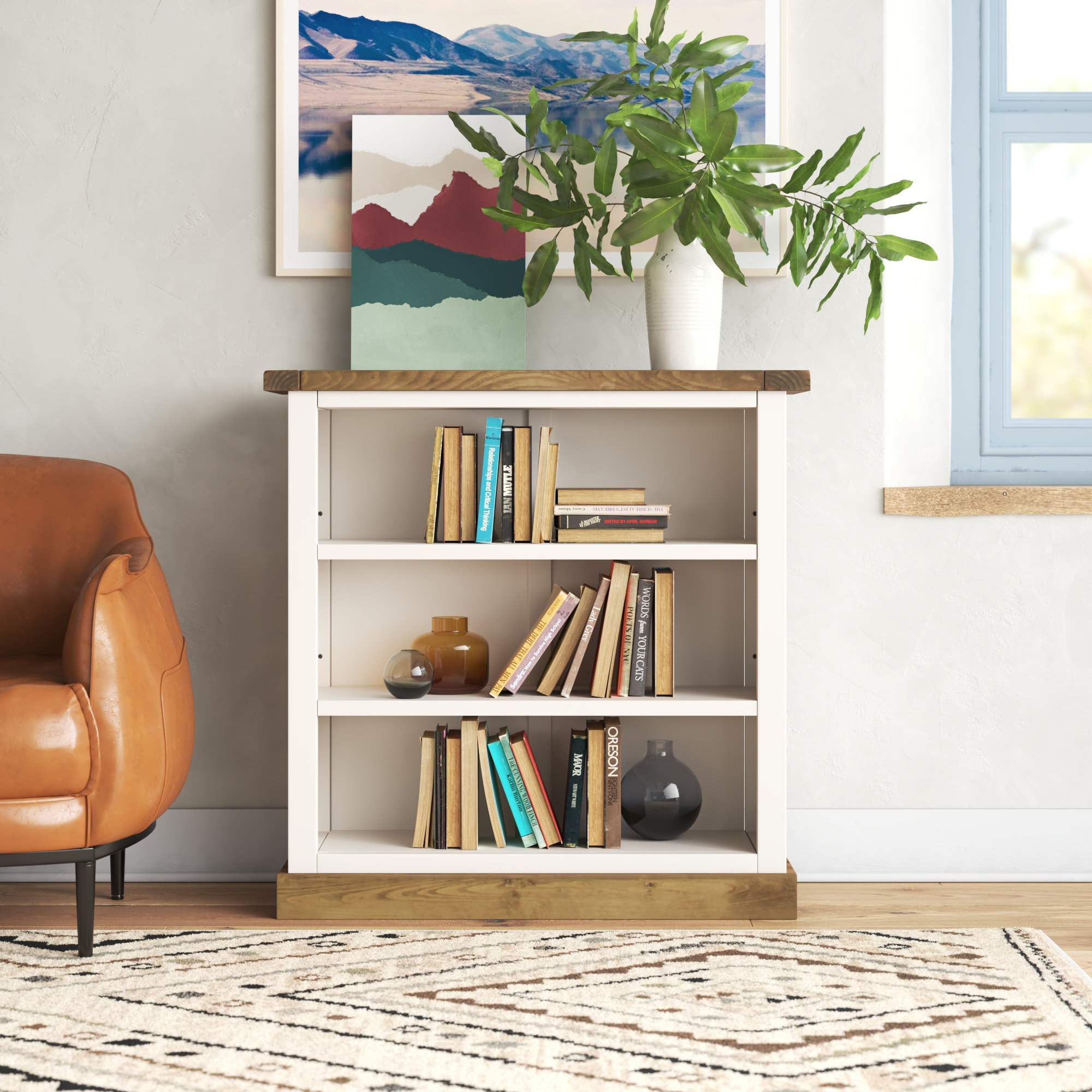 Foundstone Nikola 90Cm H x 90Cm W Standard Bookcase & Reviews | Wayfair ...