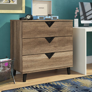 Clevenger Wood 3 Drawers Chest by Trule Teen