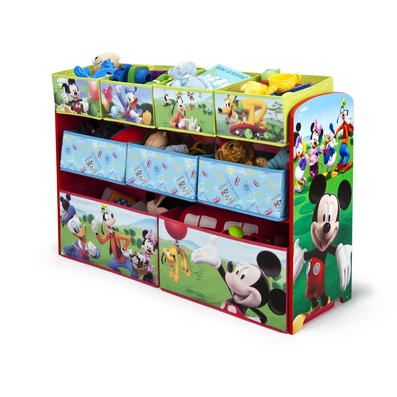 mickey mouse book and toy organizer