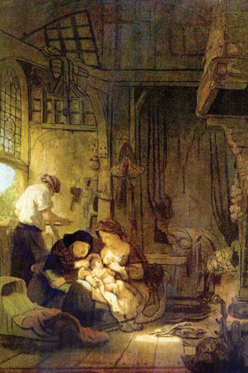 Buyenlarge The Holy Family 1 By Rembrandt Van Rijn Painting