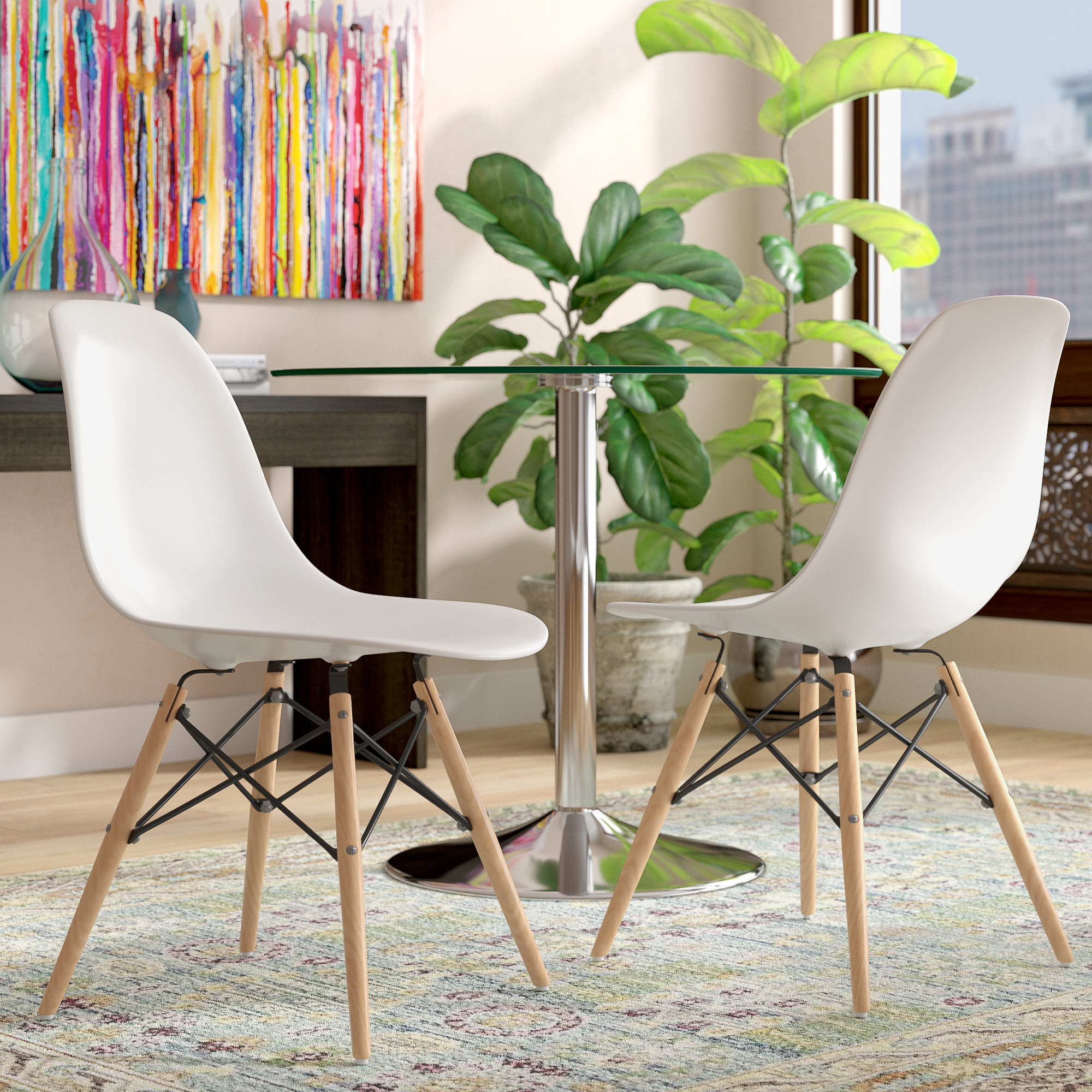 Wrought Studio Dalton Plastic Dining Chair Reviews Wayfair