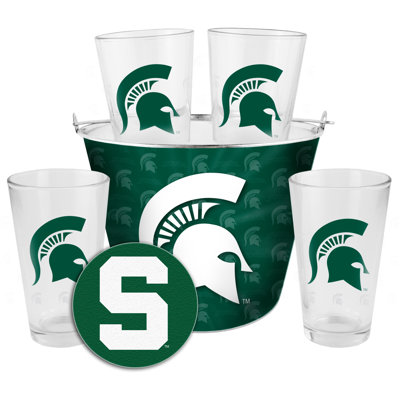 NCAA 5 Piece Punch Bowl Set Boelter Brands NCAA Team Michigan State Spartans