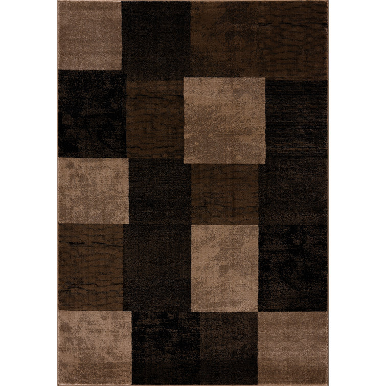 Ebern Designs Barrville Geometric Brown Beige Area Rug Reviews Wayfair Ca