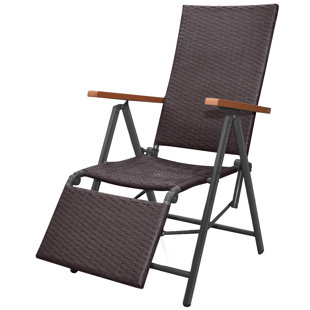 Folding Garden Chairs Deck Loungers You Ll Love Wayfair Reclining Deck Chair