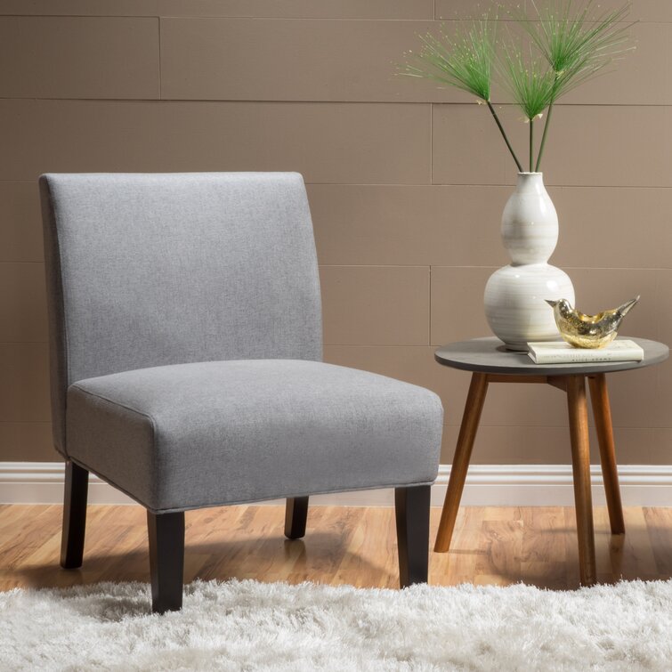 grey scalloped chair