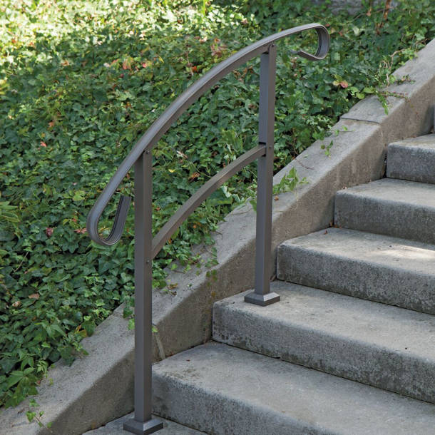VEVOR Stair Railing Kit Aluminum Handrail Flexible Outdoor Deck Hand ...