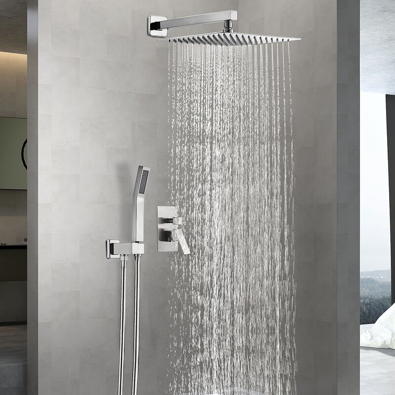 Cobbe Complete Shower System with Rough-in Valve & Reviews | Wayfair