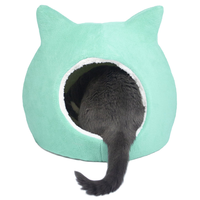 Tucker Murphy Pet Stagner Fleece Cat Ears Pet Dome Reviews Wayfair