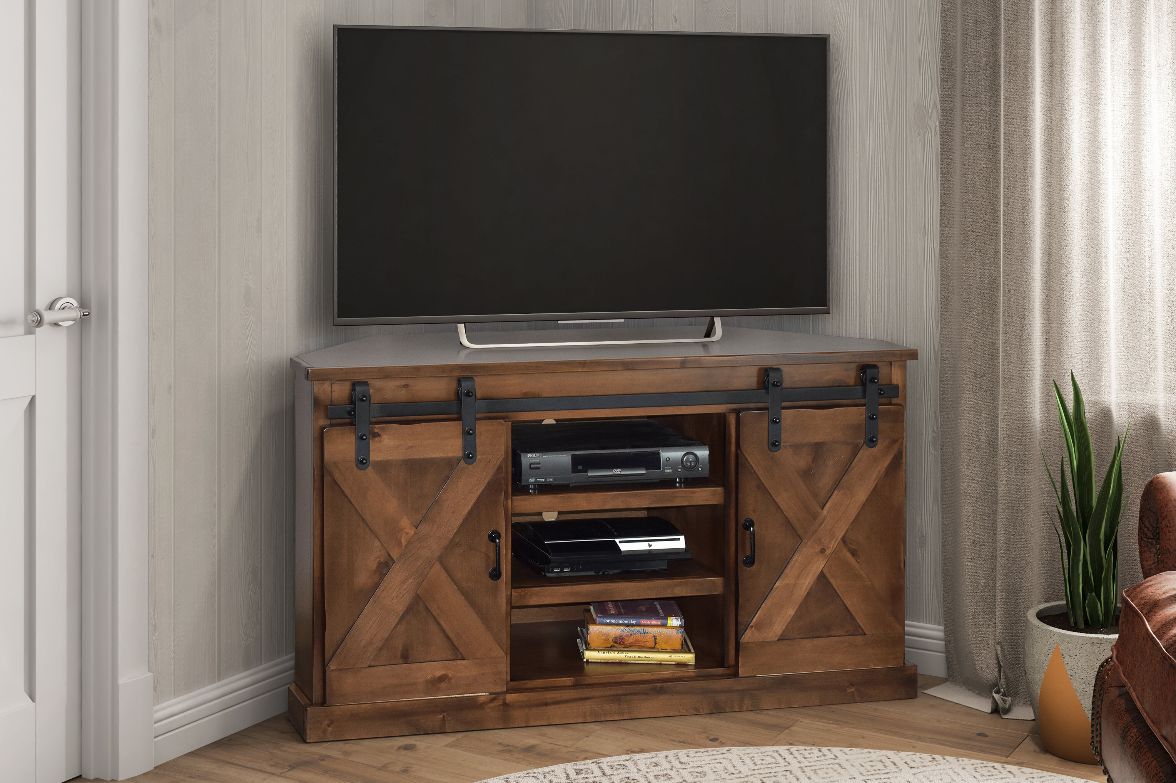 Loon Peak Pullman Corner Tv Stand For Tvs Up To 65 Inches