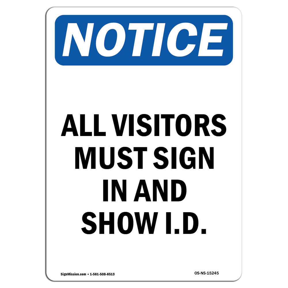 SignMission All Visitors Must Sign | Wayfair