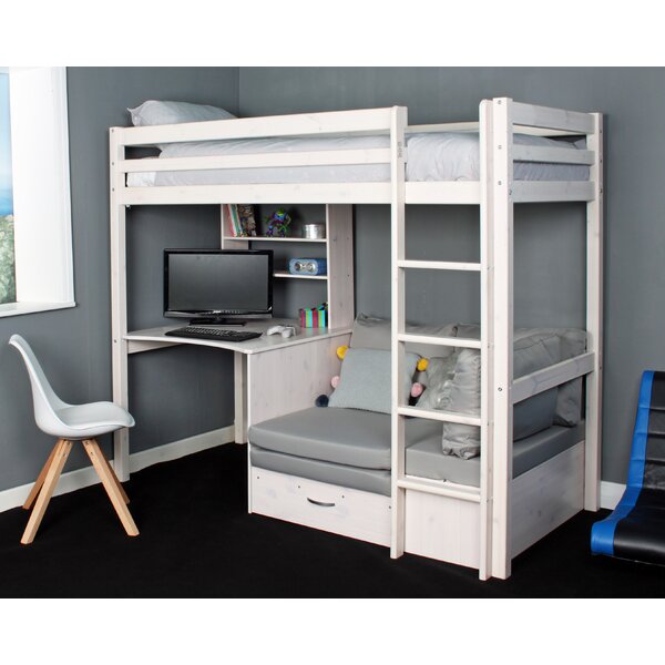 Bunk Bed With Desk And Futon Wayfair Co Uk