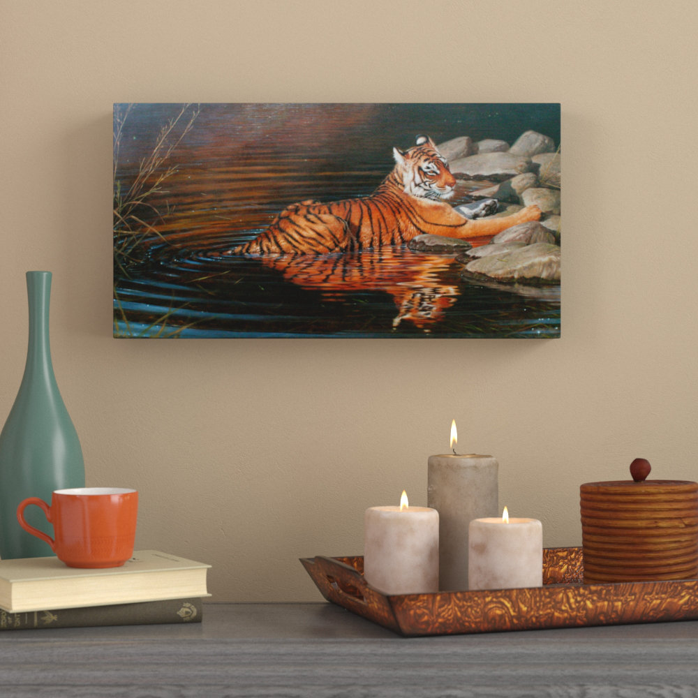 Drawing of a Tiger India Painting Reproduction Fine Art Print