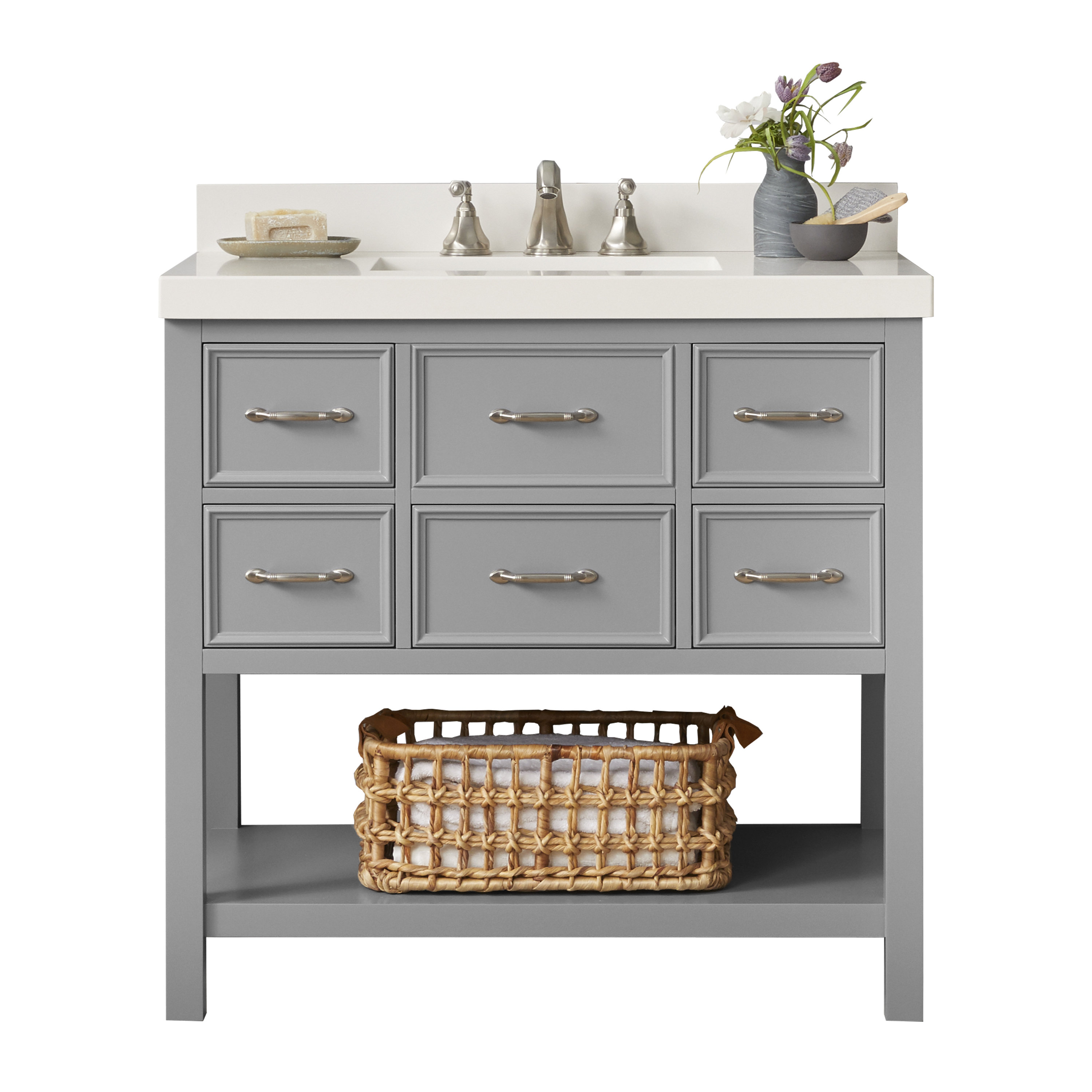 Ronbow Newcastle 37 Single Bathroom Vanity Set Wayfair