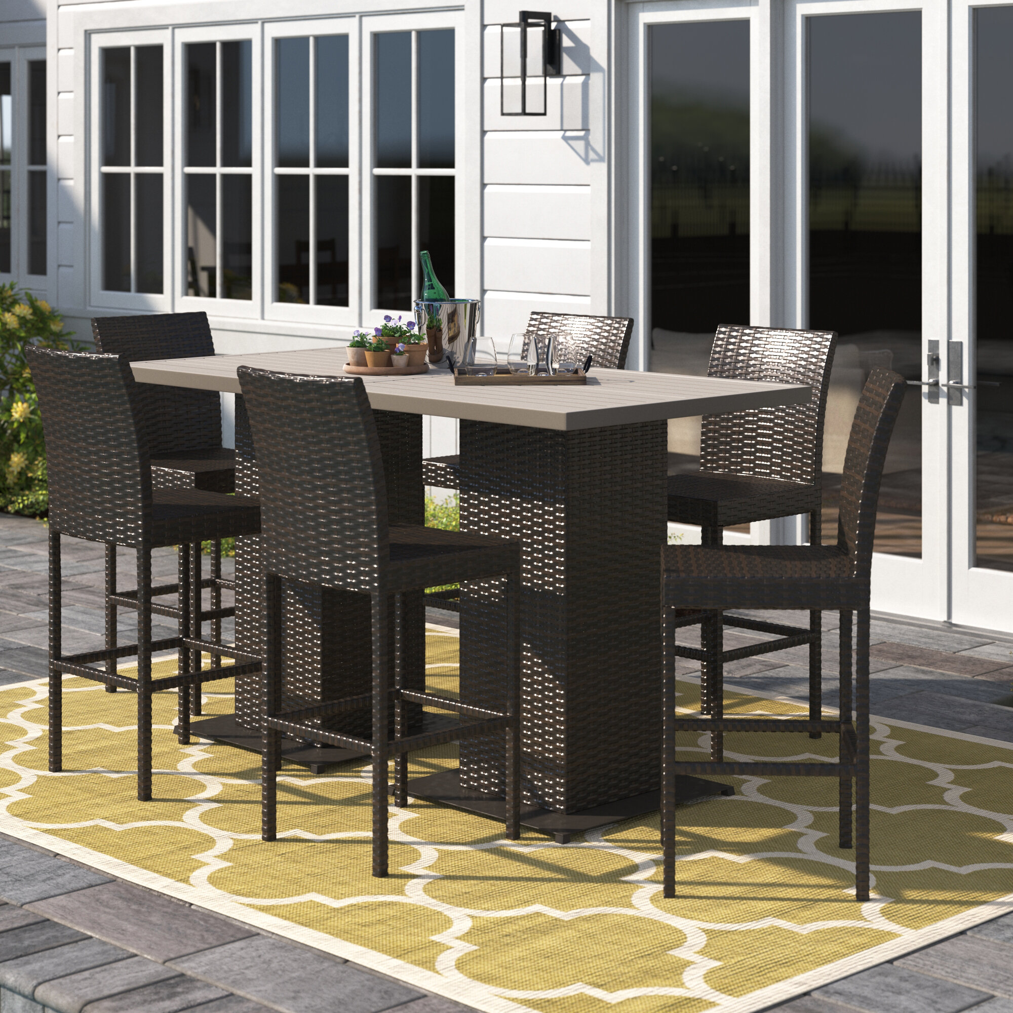 bar height patio sets