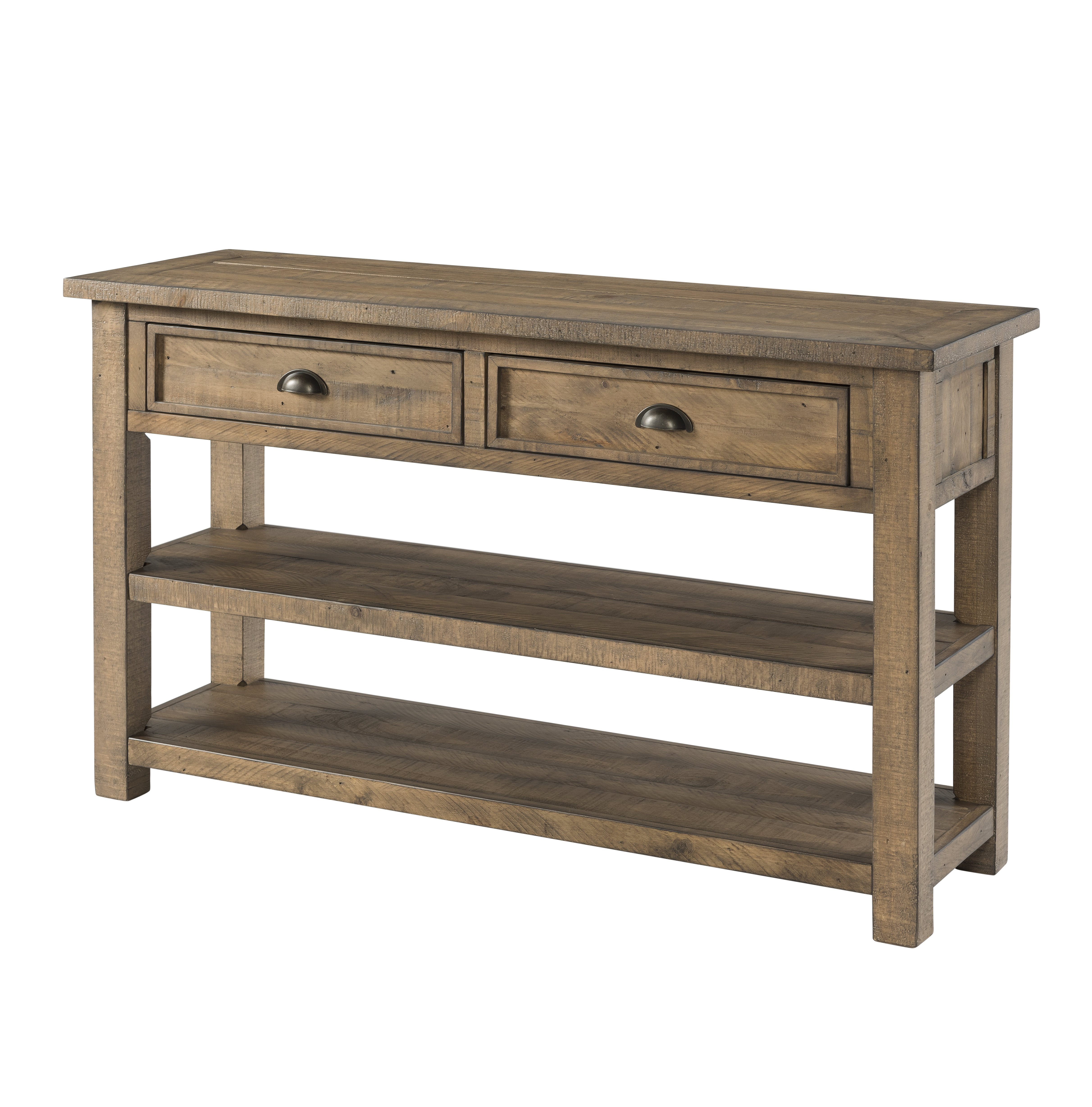 farmhouse sofa table with storage