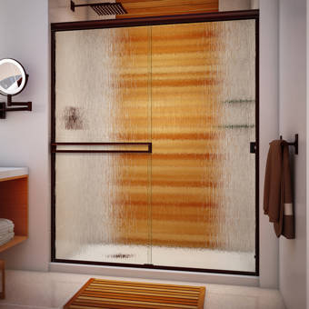 Arizona Shower Door 54 X 70 Bypass Semi Frameless Shower Door Wayfair