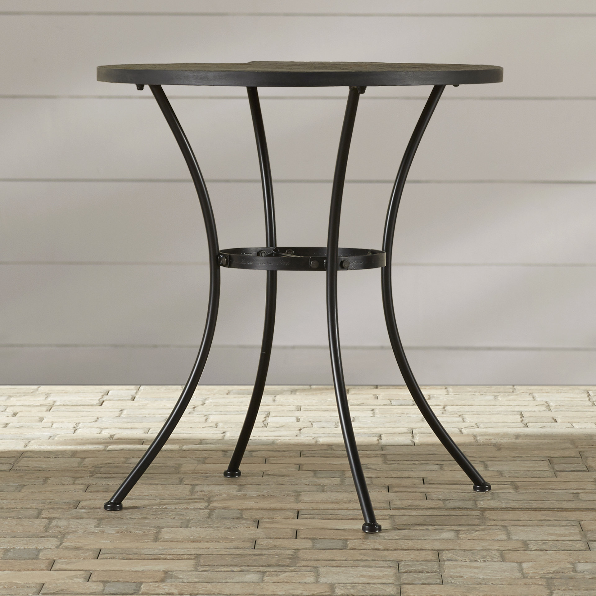 Alcott Hill Barker Ridge Round Bistro Table With Slate Top Reviews Alcott Hill Barker Ridge Round Bistro Table With Slate Top Reviews Wayfair
