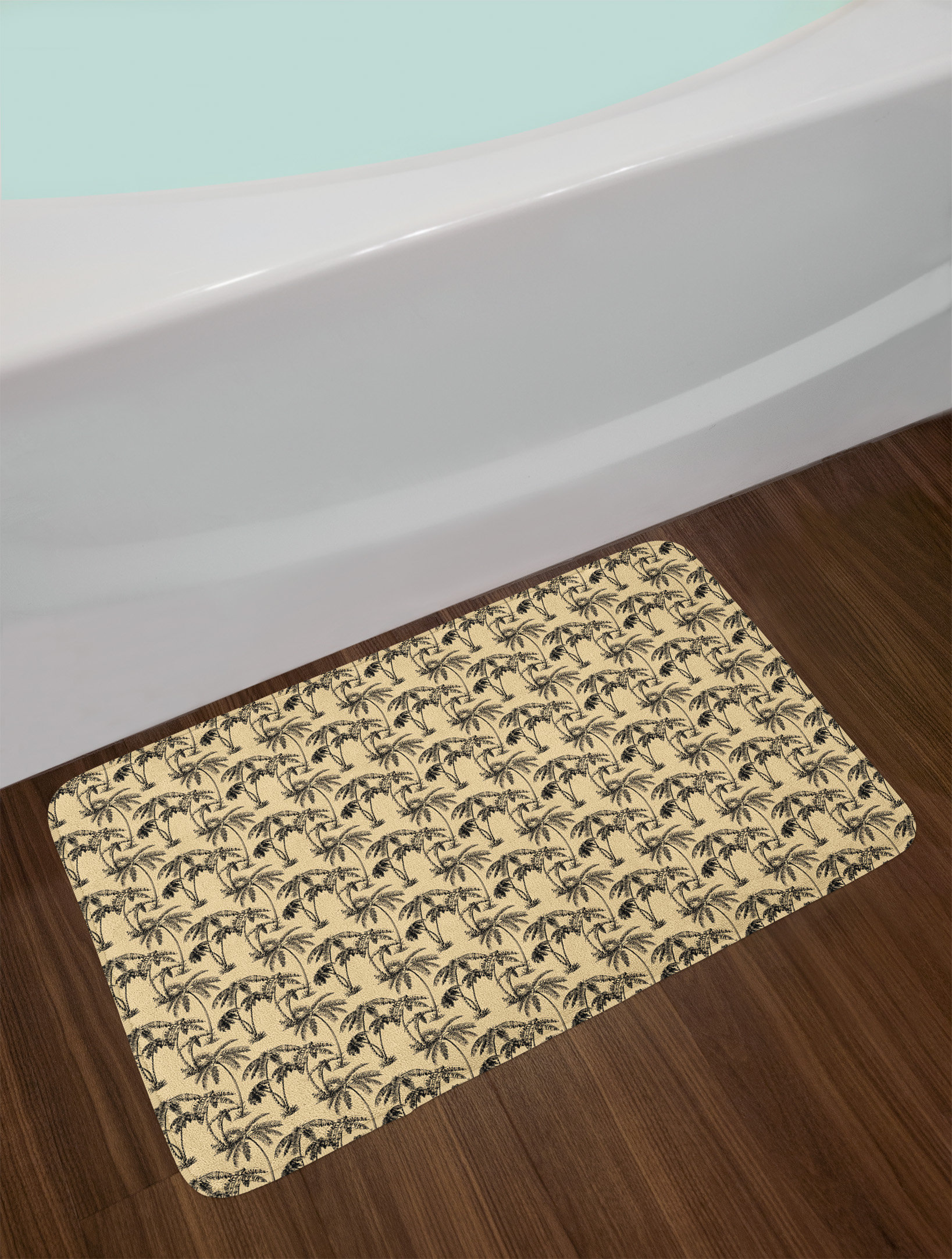 East Urban Home Ambesonne Tree Bath Mat By Tropical Palm Trees