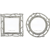 New Set of 2 Decorative Frame White Patina Classic Style Worldwide Delivery 