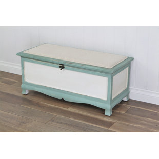 Go to store & view more images Beachcrest Home Atka Wood Storage Bench