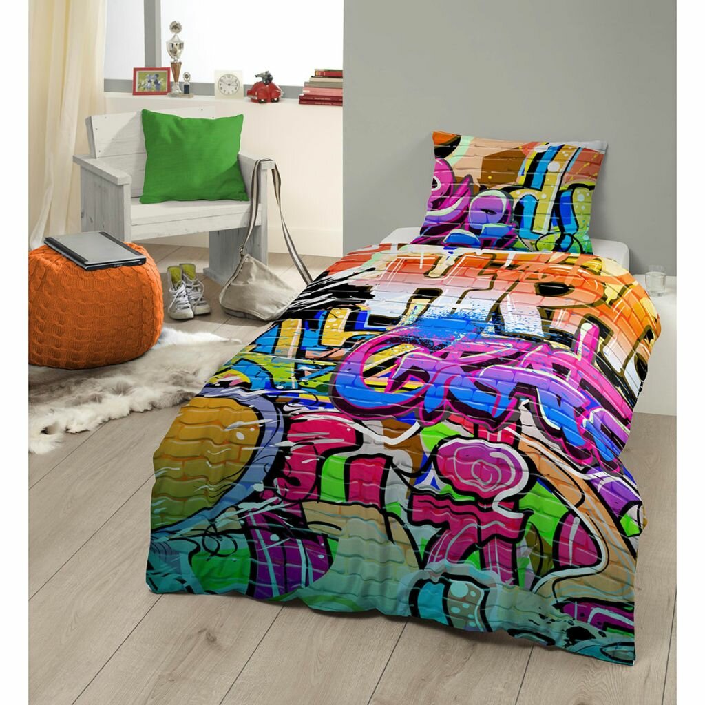 graffiti bed sheets