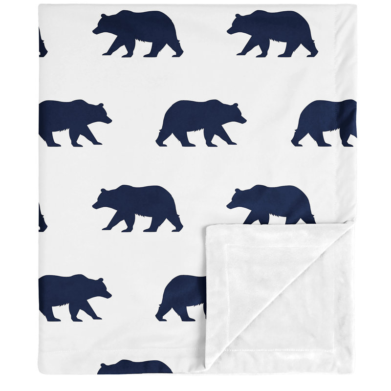 Bear Bedding gift Baby shower Baby Boy Blanket Navy Blue ...