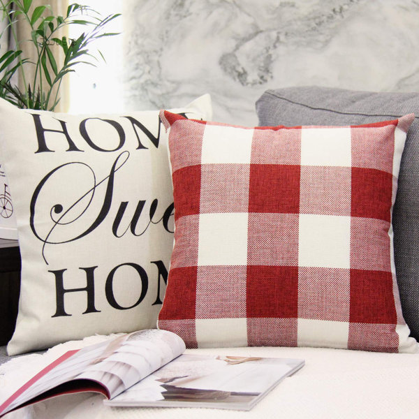 buffalo plaid throw pillow covers