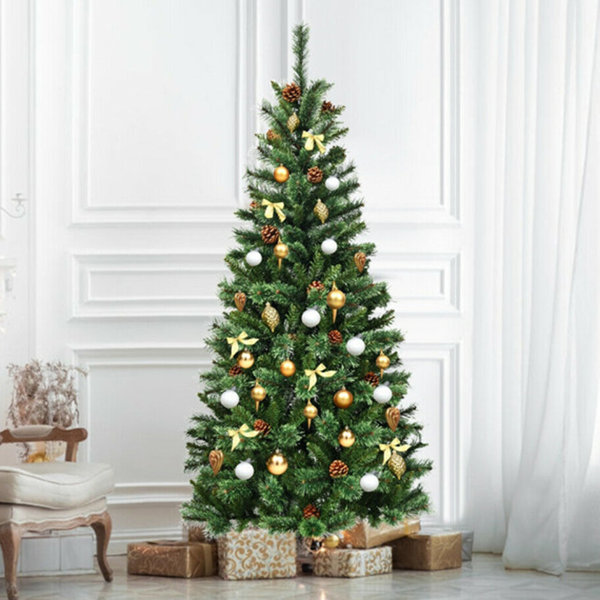 The Holiday Aisle® 6' Artificial Cedar Christmas Tree | Wayfair