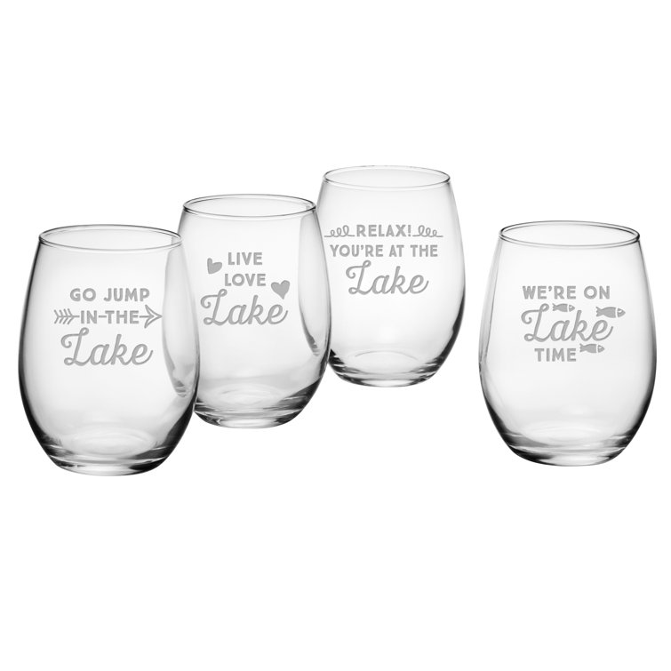loon peak annet 4 piece 21 oz stemless wine glass set reviews wayfair