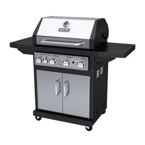 4-Burner Propane Gas Grill with Side Burner