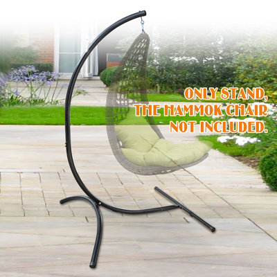 Glennville Hanging C Frame Swing Holder Metal Hammock Chair Stand