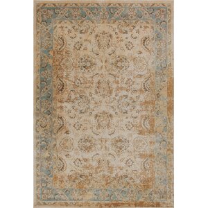 Bailor Ivory/Blue Area Rug