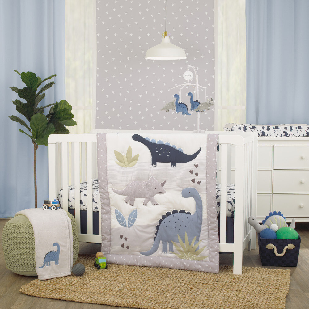 dinosaur crib bedding