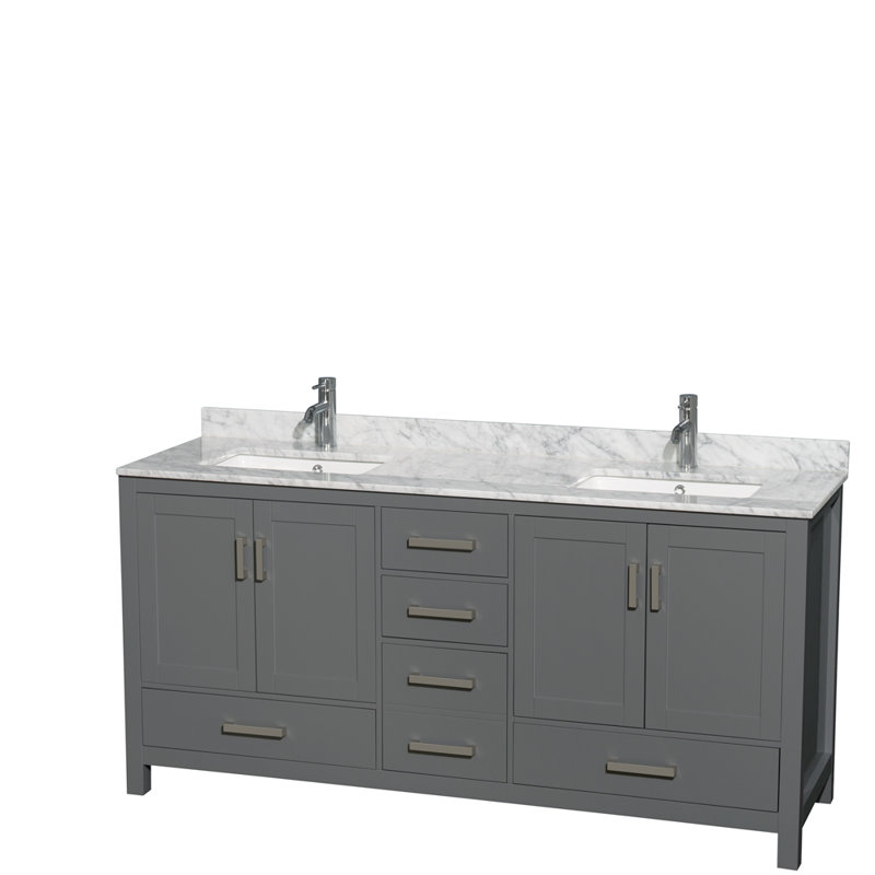 Wyndham Collection Sheffield 72 inch Double Bathroom ...