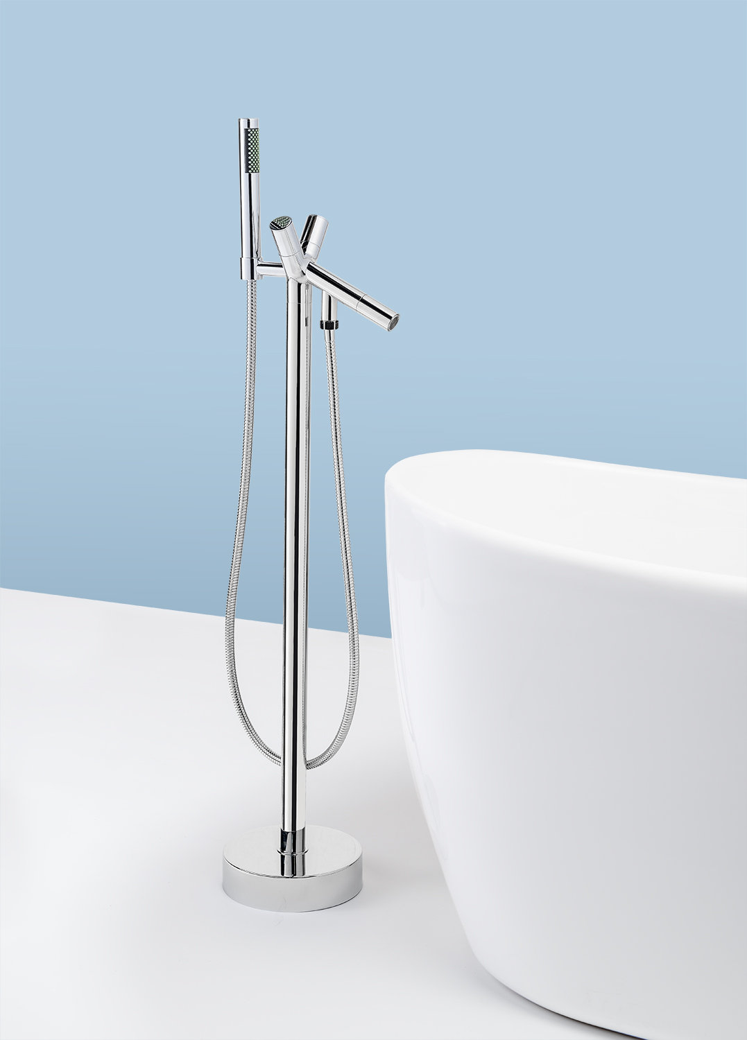 AKDY Single Handle Freestanding Tub Filler & Reviews Wayfair