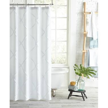 Sweet Jojo Designs White And Gray Hotel Kids Bathroom Fabric Bath Shower Curtain 846480016304 