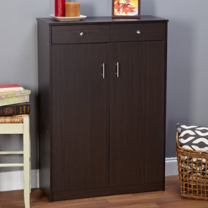Cormiers 20-Pair Shoe Storage Cabinet