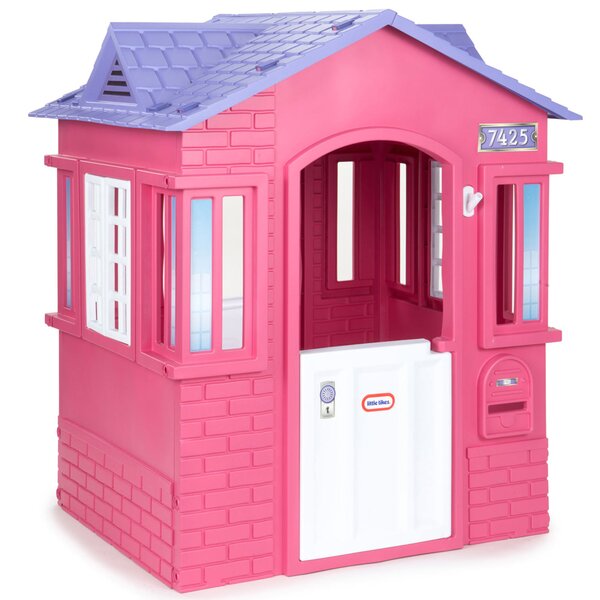 Deluxe Pink Playhouse Outdoor Indoor Large Girls Princess Cottage Castle Glam US 