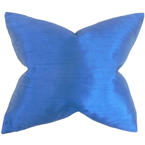 The Pillow Collection Klee Solid Indigo Down Filled Throw Pillow 