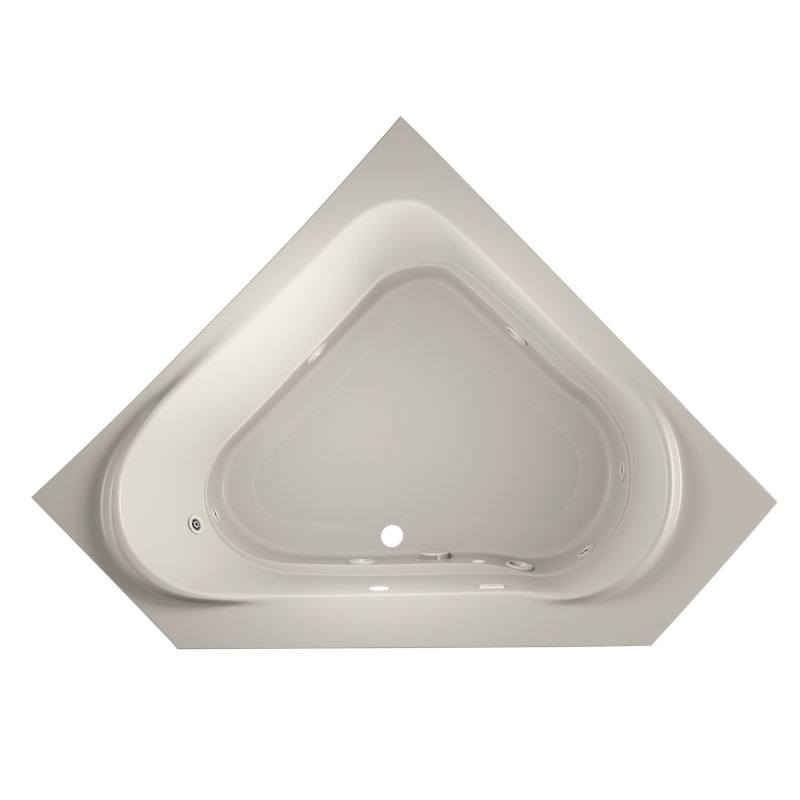 JACUZZI® Capella 60" x 60" Corner Whirlpool Bathtub | Perigold