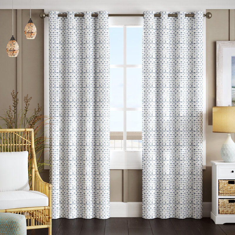 Beachcrest Home Aventura Shibori Geometric Blackout Thermal