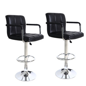 Bristol Adjustable Height Swivel Bar Stool (Set ..