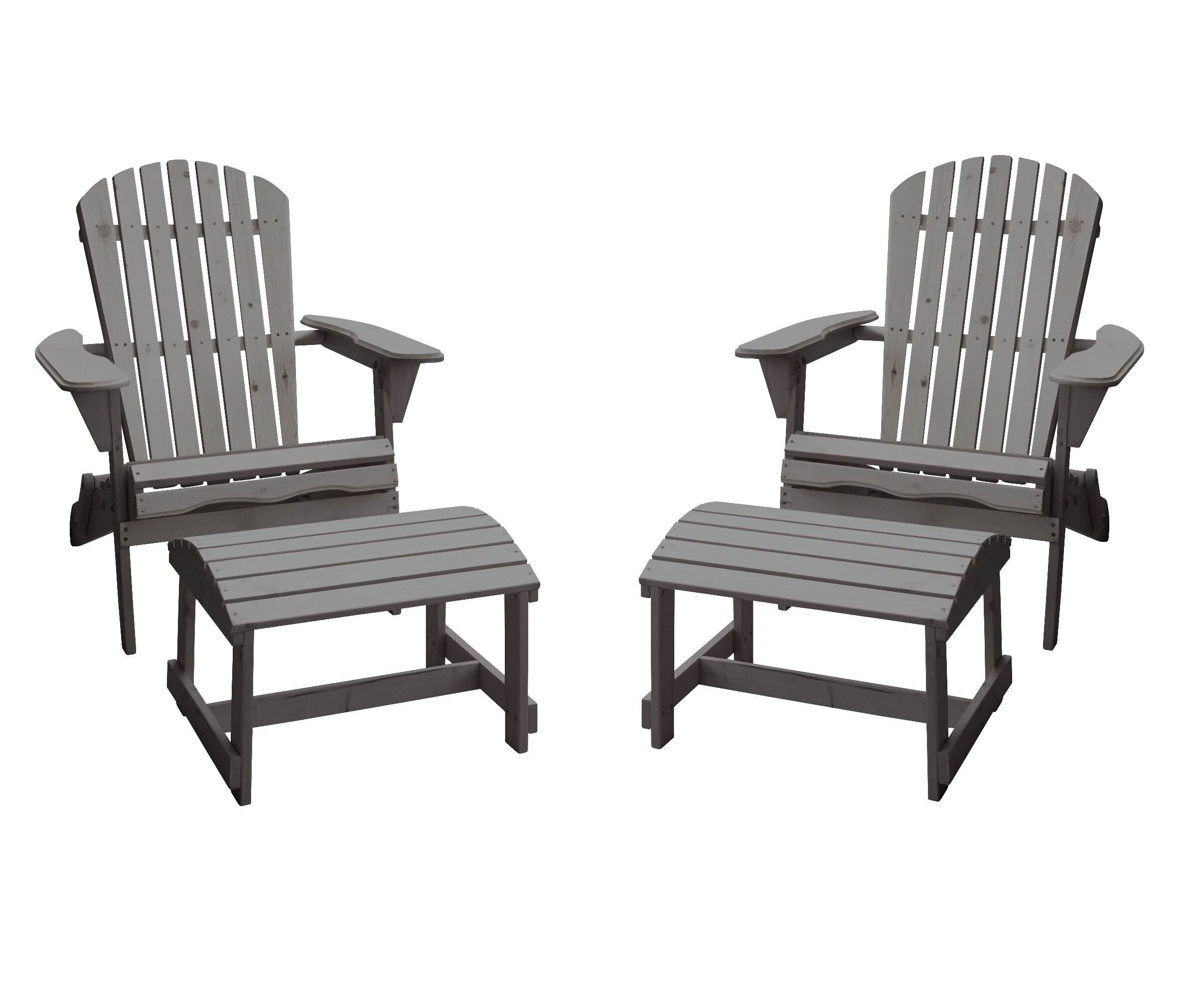 lutie plastic folding adirondack chair (set of 4)