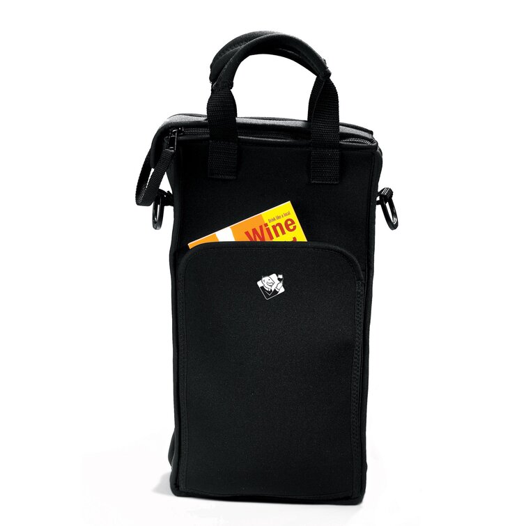 Details about  / Two Bottle Insulated Wine Tote Bag Neoprene Carrier Cooler Waterproof Bag