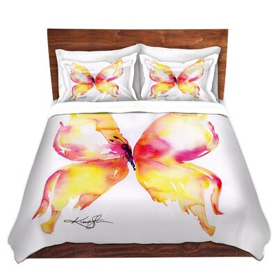 Butterfly Fantasy I Duvet Cover Set East Urban Home Size 1 King