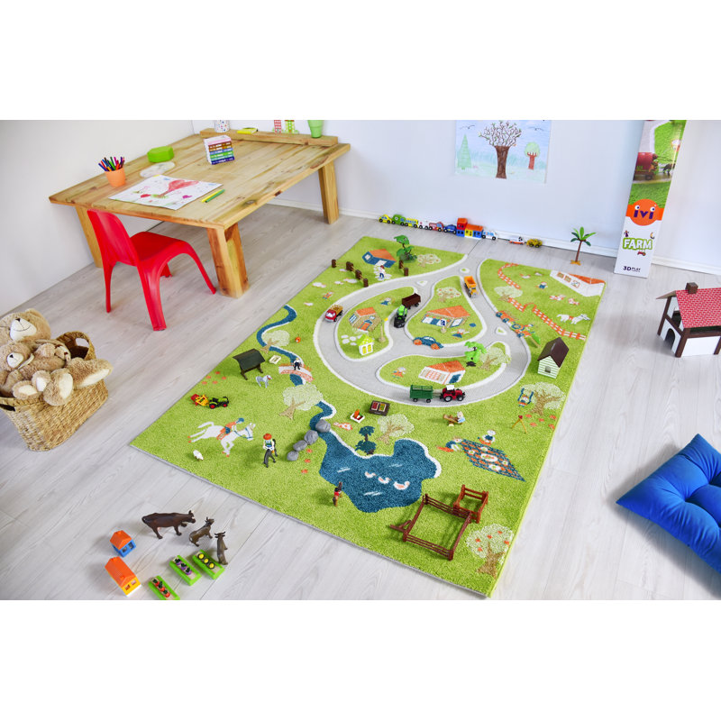 farm floor play mat