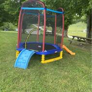 climb n slide 7ft trampoline